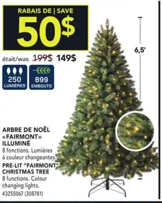 RONA Pre-lit fairmont christmas tree offer