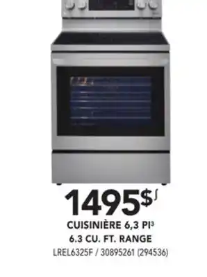 RONA Lg 6.3 cu. ft. range offer