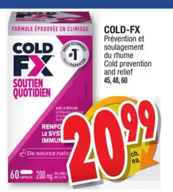 Jean Coutu Cold-fx cold prevention and relief offer