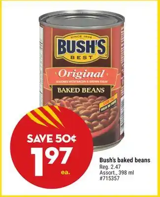Giant Tiger Bush's baked beans offer