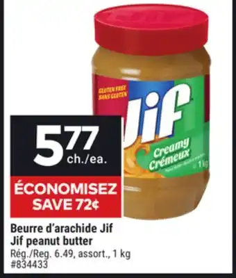 Giant Tiger Jif peanut butter offer