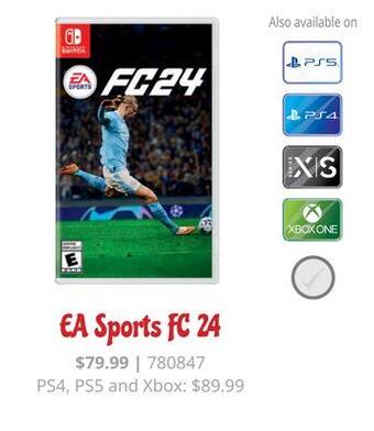 GameStop Ea sports fc 24 offer