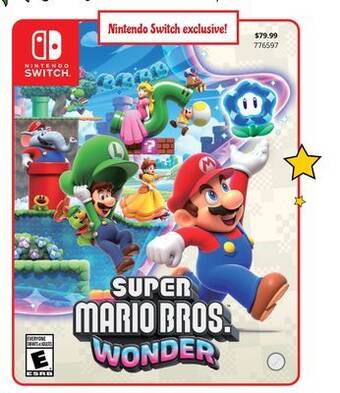 GameStop Super mario bros wonder offer