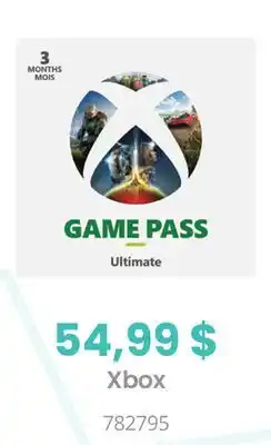 GameStop Xbox game pass ultimate 3 month v2 - numérique de microsoft xbox series x offer