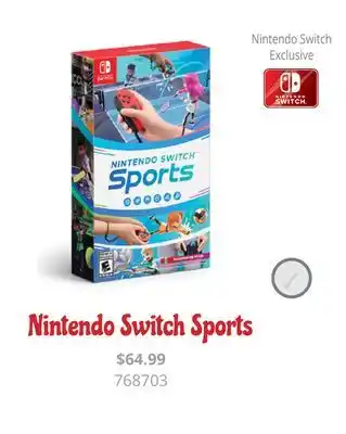 GameStop Nintendo switch sports offer
