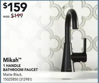 Moen 1 handle bathroom faucet