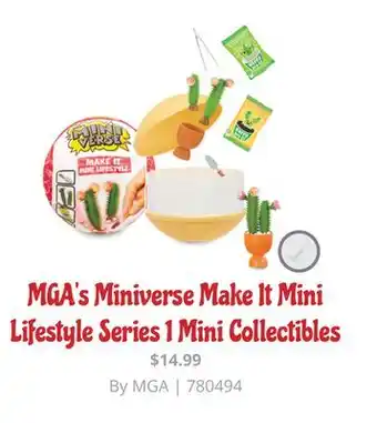 GameStop Mga's miniverse make it mini lifestyle series 1 mini collectibles offer