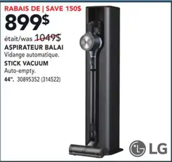 Réno Dépôt Lg stick vacuum 44 offer