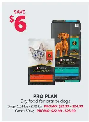 Mondou Pro plan dry food for cats or dogs offer