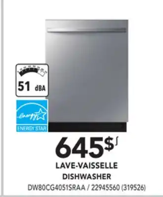 Réno Dépôt Samsung dishwasher offer