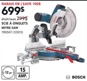 Réno Dépôt Bosch mitre saw offer