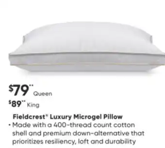 Dormez Vous Fieldcrest luxury microgel pillow offer
