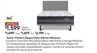 Dormez Vous Serta perfect sleeper elite wynter mattress offer