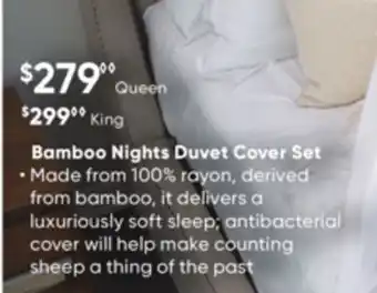 Dormez Vous Bamboo nights duvet cover set offer