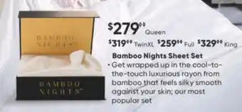 Dormez Vous Bamboo nights sheet set offer