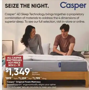 Dormez Vous Casper original foam mattress offer