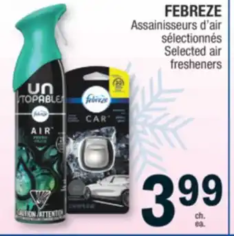 Jean Coutu Febreze selected air fresheners offer