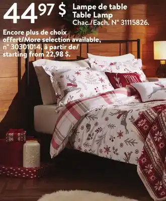 Walmart Table lamp offer