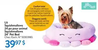 Walmart Squishmallows 24 pet bed offer