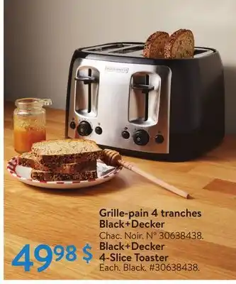 Walmart Black + decker slice toaster offer