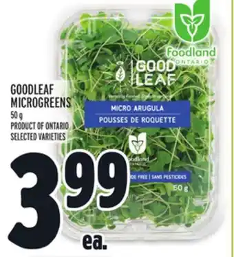 Metro Goodleaf microgreens offer
