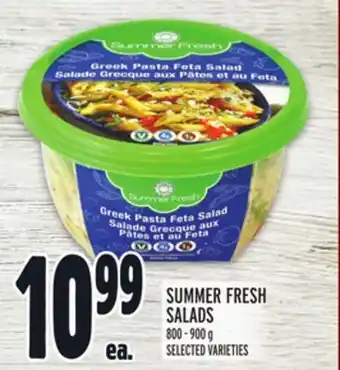 Metro Summer fresh salads offer