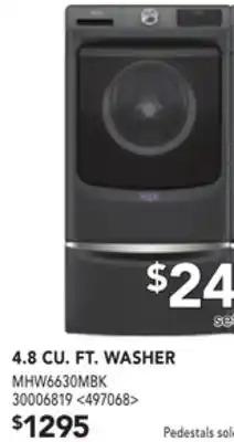 Lowe's Maytag 4.8 cu. ft. washer offer