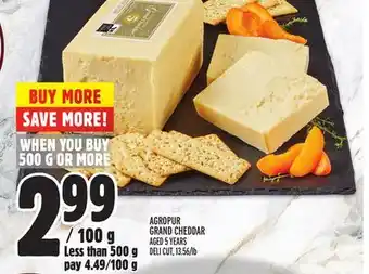 Metro Agropur grand cheddar offer
