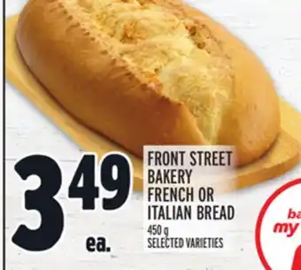 Metro Front street bakery french or italian bread offer
