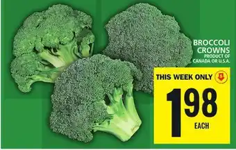 Food Basics Broccoli crowns offer
