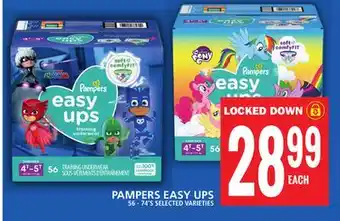Food Basics Pampers easy ups offer