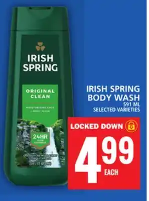 Food Basics Irish spring body wash offer