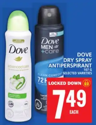 Food Basics Dove dry spray antiperspirant offer