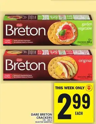 Food Basics Dare breton crackers offer