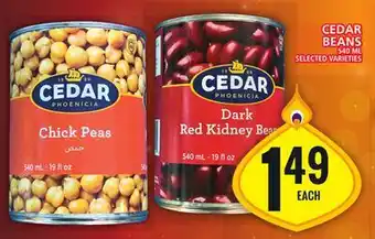 Food Basics Cedar beans offer