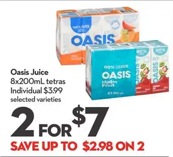 Longo's Oasis juice offer