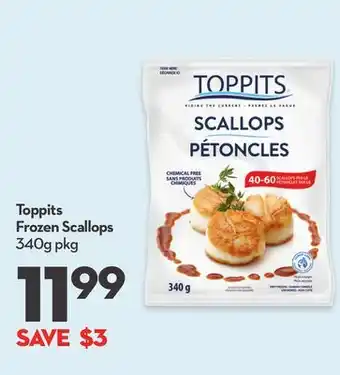 Longo's Toppits frozen scallops offer