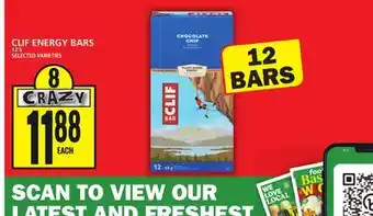 Food Basics Clif energy bars offer