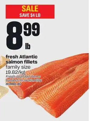 Loblaws Fresh atlantic salmon fillets offer