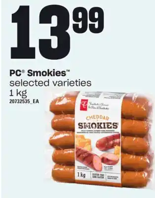 Loblaws Pc smokies , 1 kg offer