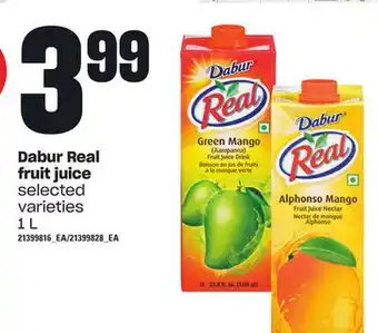 Loblaws Dabur real fruit juice, 1 l offer