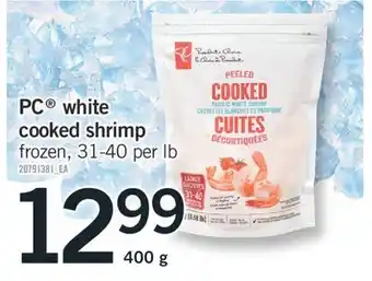 Fortinos Pc white white cooked shrimp offer