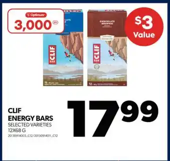Real Canadian Superstore Clif energy bars, 12x68 g offer