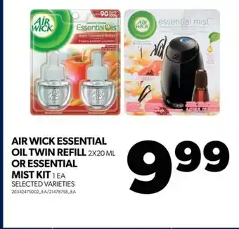 Real Canadian Superstore Air wick essential oil twin refill 2x20 ml or essential mist kit 1 ea offer