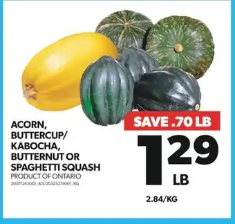 Real Canadian Superstore Acorn, buttercup/ kabocha, butternut or spaghetti squash offer