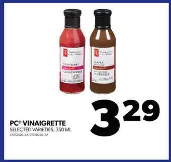 Real Canadian Superstore Pc vinaigrette, 350 ml offer