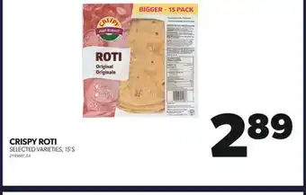 Real Canadian Superstore Crispy roti, 15's offer