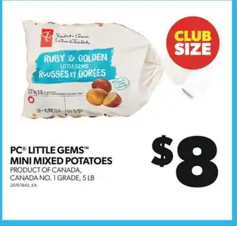 Real Canadian Superstore Pc little gems mini mixed potatoes, 5 lb offer