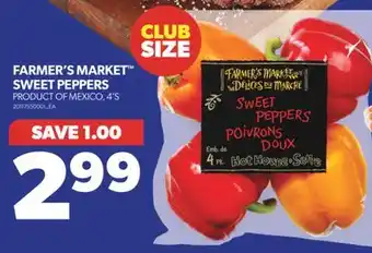 Real Canadian Superstore Farmer's market sweet peppers, 4's offer