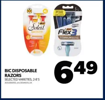 Real Canadian Superstore Bic disposable razors, 2-8's offer